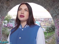 Grosse titten, Hundestellung, Europäisch, Im freien, Pov, Öffentlich, Realität, Spanisch