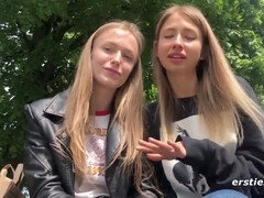 素人, 指いじり, ドイツ人, キス, レズビアン, なめる, オマンコ, おもちゃ