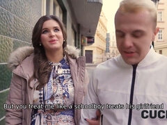 In den arsch, Pummelig, Gehörnter ehemann, Tschechisch, Hd, Natürlichen titten, Strümpfe, Tätowierung