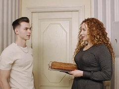 18, Hd, キッチン, 熟年, ピアス, オマンコ, ロシア人, ストッキング