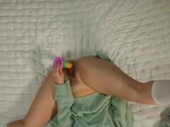 Leie, Braunhaarige, Vollbusig, Füsse, Frau, Flexibel, Nackt, Socken