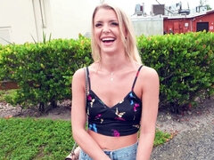 Evelyn Payne was walking to her friends house when the bus approached her. The guys did their usual chat up. $100 for an interview. $300 to see her ti