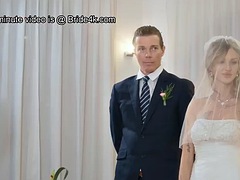 VIP4K. Guests cant hide their emotions when they see the bride fucking on video