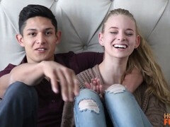 Best friends heat up and have first-time sex adventure