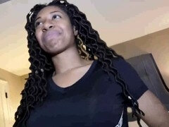 Ebony, fetish mask, schlong