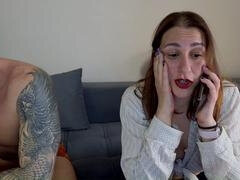 Naughty wife has her neighbor while her husband is away at work