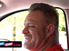 Daughter-in-law pays with sex after crashing step-fathers car