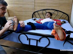 アジア人, 舐める尻, ボンデージ, フェティッシュ, 異人種間