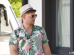 Cunnilingus, Asiático, Morena, Engañando, Familia, Tetas naturales, Al aire libre, Tetas