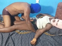 Afrikanisch, Grosser schwanz, Schwarz, Blasen, Schwarz, Reif, Jungendliche (18+)