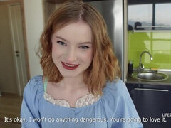 Grosse bite, Gros seins, Sucer une bite, Nue  à poil, Petite femme, Pov, Chatte, Mouillée