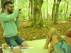 Amateur Brunette Fucked Hard In The Woods - Homemade Outdoor Sex