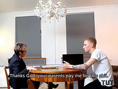 フェラチオ, エロ熟女, 祖父, 熟年, 淫乱熟女, 母, ストッキング