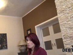 Redhead mom begs for debt repayment with her homemade sex tape
