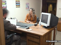 bossy milf ends up on fat dick at the office