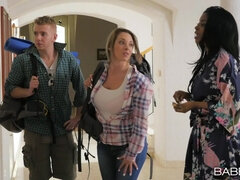 美女, ブロンド, 浮気者, ヨーロピアン, オナニー, アウトドア, シャワー, オッパイの