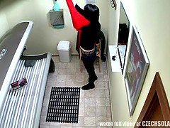 Leie, Braunhaarige, Tschechisch, Fingern, Masturbation, Muschi, Solo, Spanner