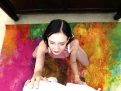 18 ans, Grosse bite, Noire, Sucer une bite, Néerlandais, Adolescente