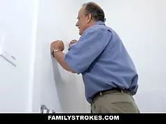 Mexican step-mother with huge butt and Big Tits helps her stepson