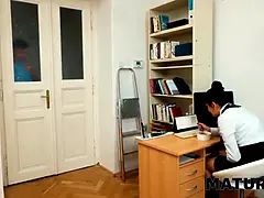 Mature4k. we finally banged in the library...