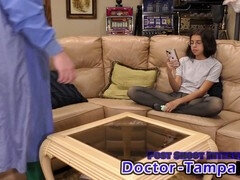 Doctor Tampa tends to the challenging patient Alix Avery