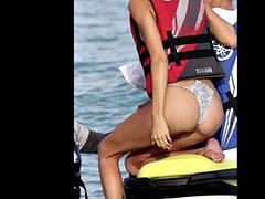 Leie, Braunhaarige, Prominente, Kompilation, Solo, Titten