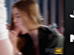 Aziatisch, Grote mammen, Bruinharig, Man die toekijkt, Schattig, Japaans, Gezichtspunt, Tieten likken