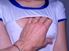 18, 素人, 中出し, ドレス, 小柄, オマンコ, ストッキング, ティーン