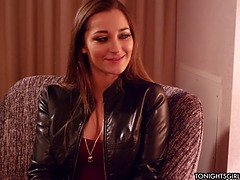 Dani Daniels, the only famous Dani Daniels, gets her tight pussy filled with a big cock & creampied in HD