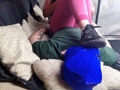 Inexperienced foot fetish fun with Jozi and her black sneakers