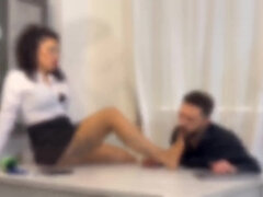 Amateur, Sucer une bite, Fétiche, Italienne, Léchez, Nylon, Bureau, Pute