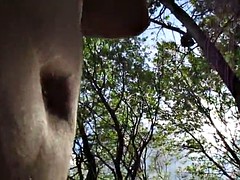 Big tits mature whore fucked outdoor by romanian guy POV