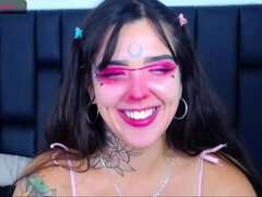 素人, デカ尻, デカパイ, 茶髪の, 一人, ティーン, ウェブカメラ