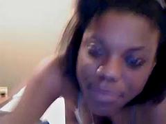 Amateur, Noire, Sucer une bite, Noir ébène, Masturbation, Pov, Jouets, Webcam