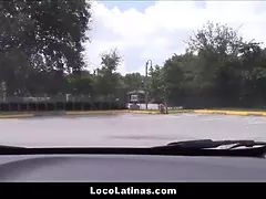 Hot spanish latina young picked up and nailed