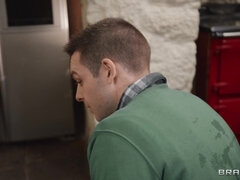 Asiatisch, Tussi, Grosser schwanz, Schwarz, Blasen, Braut, Schwanz, Titten