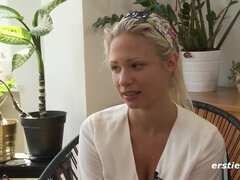 Leie, Grosse titten, Blondine, Kitzler, Hardcore, Riesig, Natürlichen titten, Solo