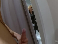 Amateur, Grosse bite, Attrapée, Queue, Italienne, Branler, Masturbation, Public