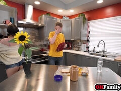 Raunchy big bum teenager stepsister nailing