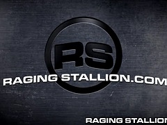 RagingStallion Hairy Interracial Muscle Male Group Sex At Work