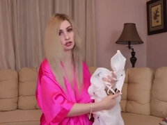 Sucer une bite, Mignonne, Gorge profonde, Lingerie, Orgasme, Chatte, Solo, Jouets