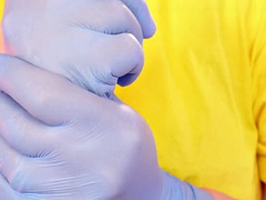 Asmr Video with Medical Nitrile Gloves arya Grander