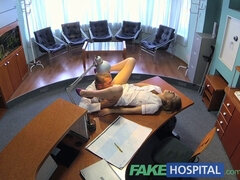 Alexis Crystal gets naughty in patient waiting room with doctor & nurse