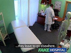 Watch this naughty nurse get down and dirty with her patient in a POV hospital exam