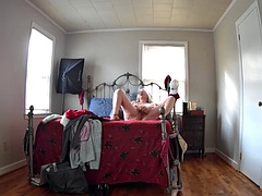 Unidentified Camera - Mom Comes Home From Shopping, Tries On New Clothes And Masturbates!