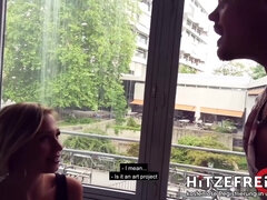 Leie, Blondine, Studentenwohnheim, Deutsch, Hardcore, Öffentlich, Student, Jungendliche (18+)