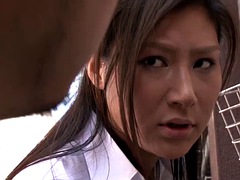 Chihiro Asai battles some toys