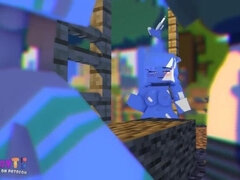 SliperyT Amber's Cum-Filled Horse in Minecraft