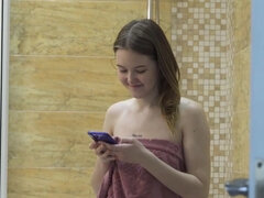 18 ans, Brunette brune, Petite amie, Hd, Masturbation, Orgasme, Rasée, Adolescente