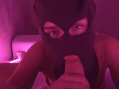 Neon fuck, mask, balaclava